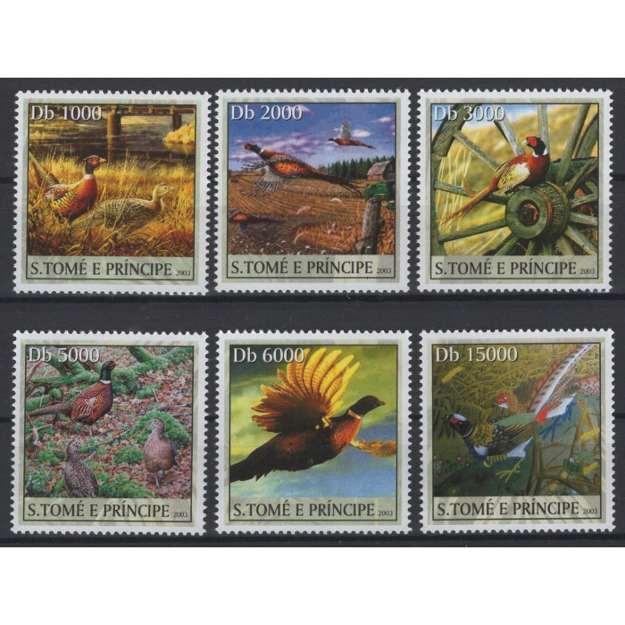 KUŞLAR-SÜLÜNLER-2003 SAO TOME & PRINCIPE-DAMGASIZ MNH TAM SET