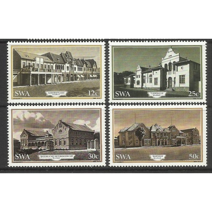 MİMARİ-1985 GÜNEY BATI AFRİKA-DAMGASIZ MNH TAM SET