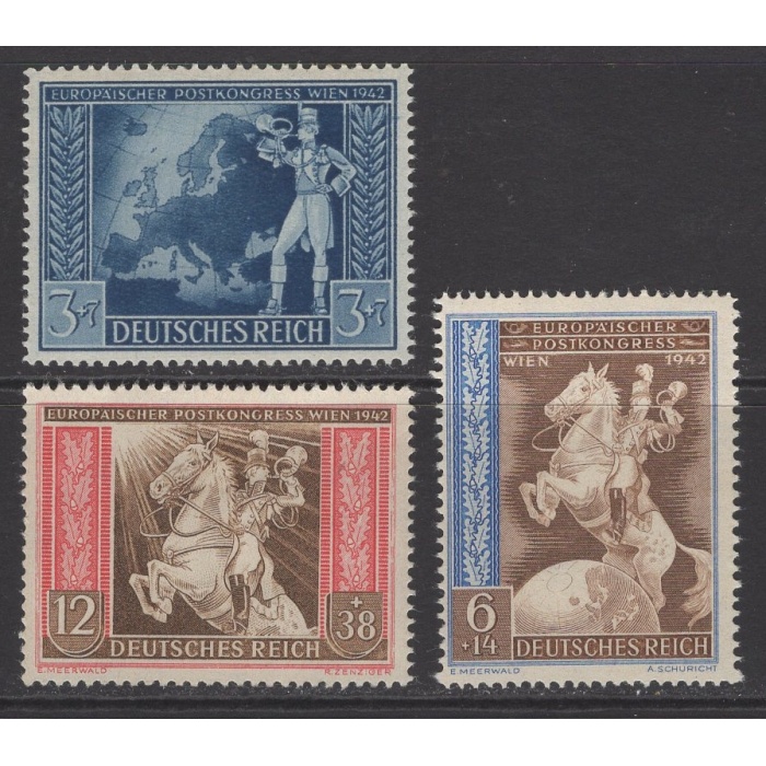 POSTA SERVİSLERİ KONFERANSI-1942 REICH-DAMGASIZ MNH TAM SET