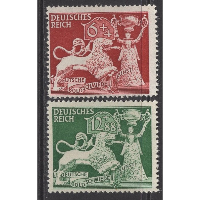 KUYUMCULUK SANATI-1942 REICH-DAMGASIZ MNH TAM SET