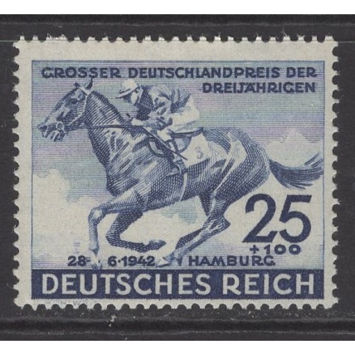 AT YARIŞI-1942 REICH-DAMGASIZ MNH TAM SET-MICHEL KD: 22 EURO