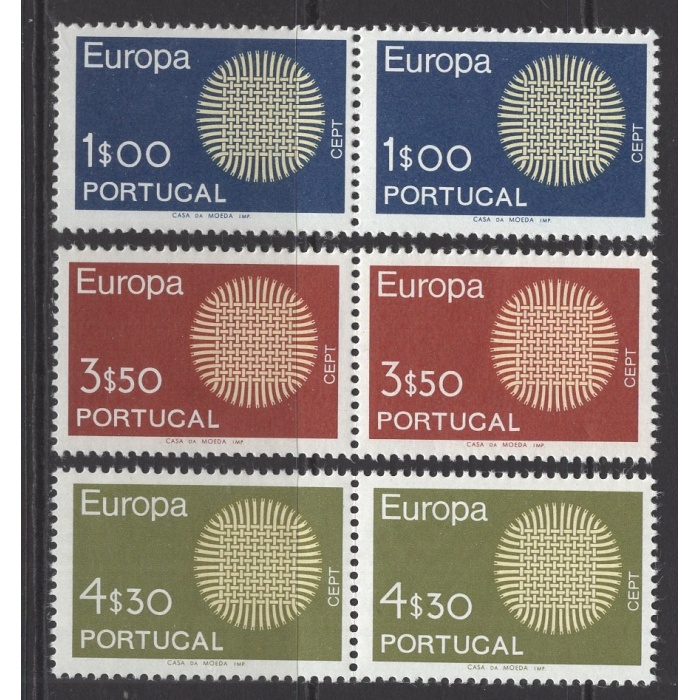 AVRUPA CEPT-1970 PORTEKİZ-DAMGASIZ MNH PER TAM SET-MICHEL KD: 60 EURO