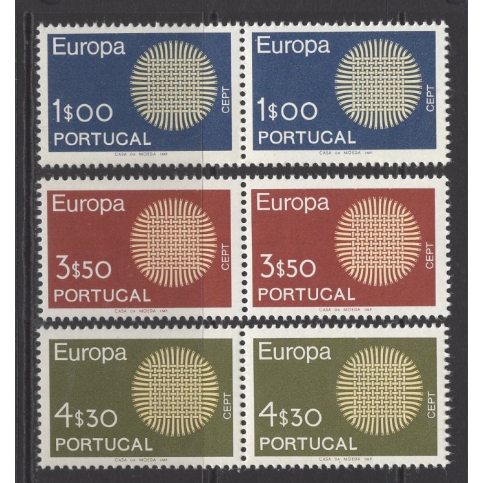 AVRUPA CEPT-1970 PORTEKİZ-DAMGASIZ MNH PER TAM SET-MICHEL KD: 60 EURO