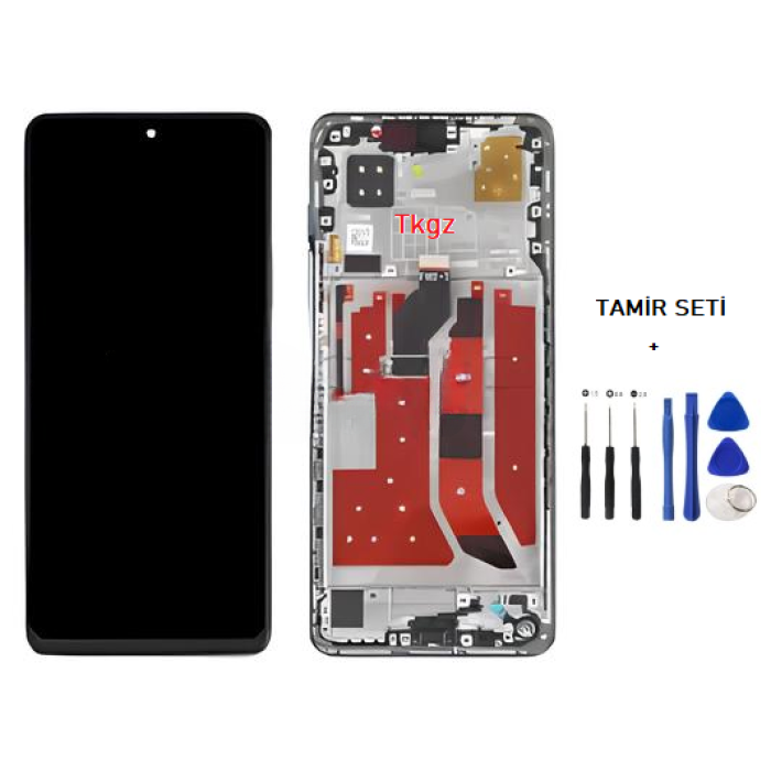 Tkgz - Nova 9SE Lcd Ekran Dokunmatik Orijinal Kalite ÇITALI GÜMÜŞ + TAMİR SETİ