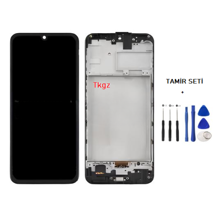 Samsung Galaxy M30S - SM-M307 Uyumlu Lcd Ekran Dokunmatik SERVİS Orijinali ÇITALI + TAMİR SETİ