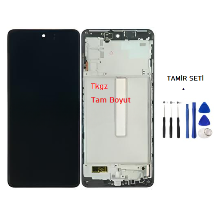 Samsung Galaxy M52 - SM-M526 Uyumlu Lcd Ekran Dokunmatik SERVİS Orijinali ÇITALI + TAMİR SETİ