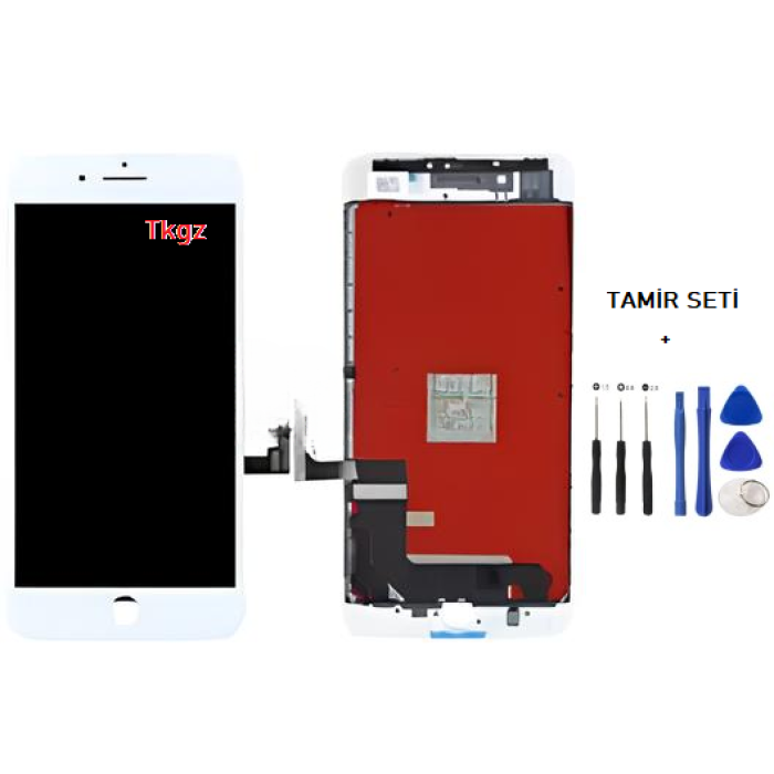 iPhone 7 PLUS Uyumlu Lcd Ekran Dokunmatik A+A KALİTE (LW MARKA) BEYAZ + TAMİR SETİ