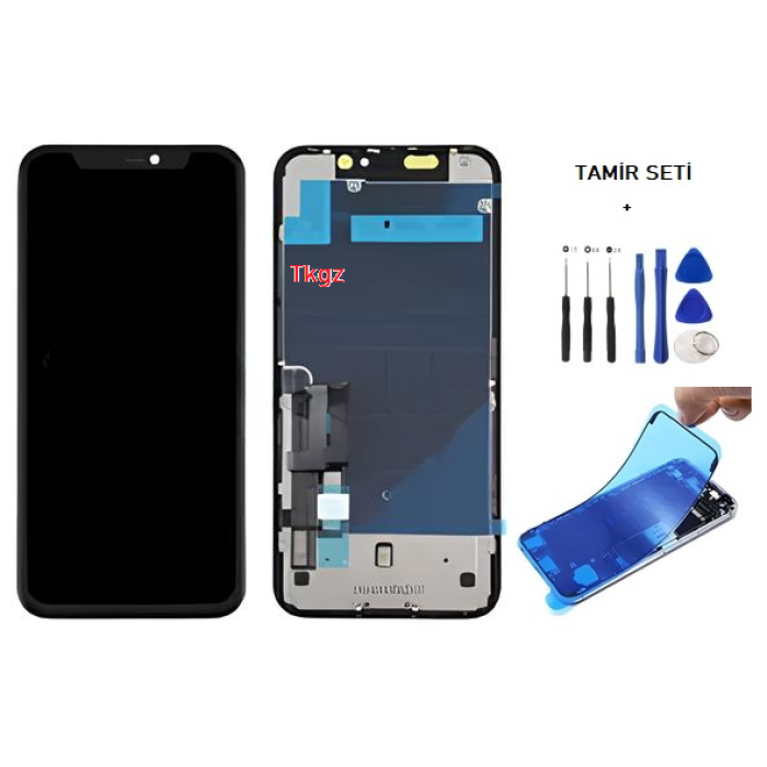 iPhone 11 Uyumlu Lcd Ekran Dokunmatik A+A KALİTE (JK MARKA ) + TAMİR SETİ + TOZ BANTI