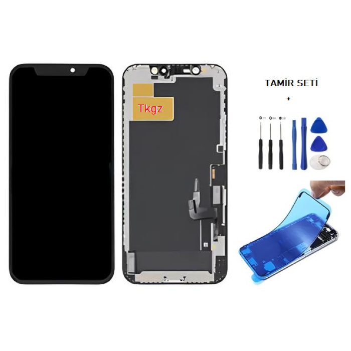 iPhone 12 Uyumlu Lcd Ekran Dokunmatik A+A KALİTE ( GX MARKA ) + TAMİR SETİ + TOZ BANTI