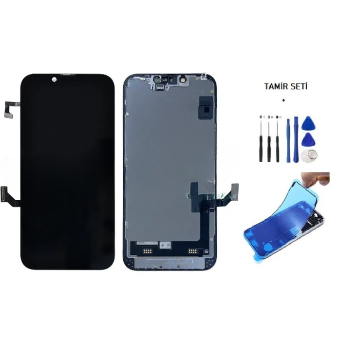 iPhone 14 Uyumlu Lcd Ekran Dokunmatik A+A KALİTE ( JK MARKA ) + TAMİR SETİ + TOZ BANTI