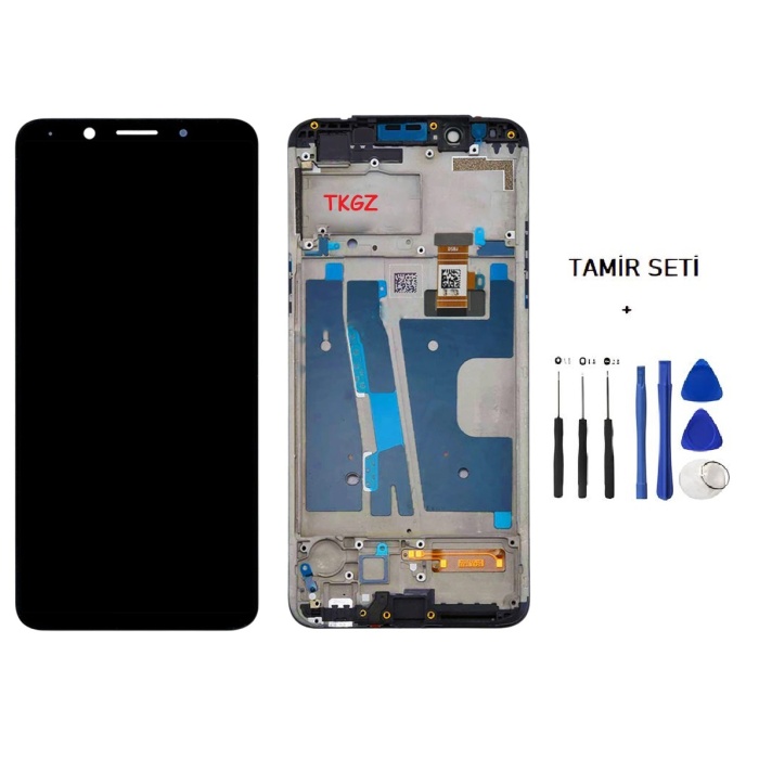 Oppo A73 -2020- Uyumlu Lcd Ekran Dokunmatik SERVİS Orijinali FULL ÇITALI + TAMİR SETİ