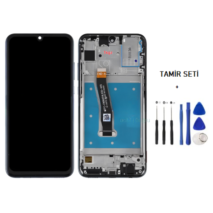 Honor 10 LİTE Uyumlu Lcd Ekran Dokunmatik SERVİS Orijinali ÇITALI SİYAH + TAMİR SETİ