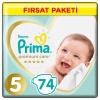   Prima Premium Care Bebek Bezi Fırsat Paketi 5 Beden 74 Adet