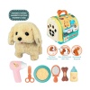   JND-3615 Taşıma Çantalı Hareketli Pilli Köpek Set (Pet Shop) -Vardem Oyuncak