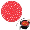 TOPTANBULURUM Renkli Isıya Dayanıklı Yıkanılabilir Silikon Fırın Ve Airfryer Yuvarlak Pişirme Matı 23 Cm