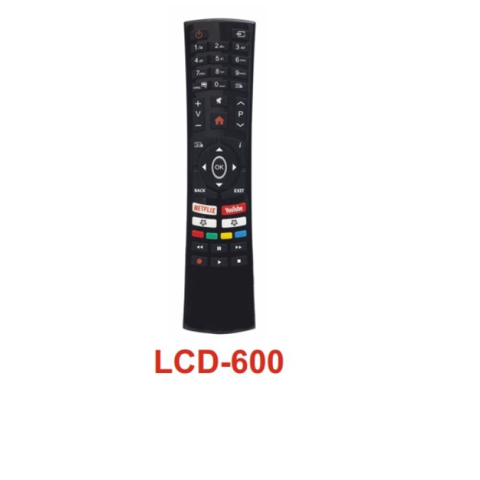 Vestel Uyumlu Netflix Youtube Tuşlu Tv Kumandası  - LCD 600