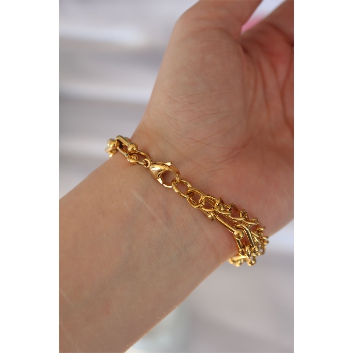 316L Çelik Gold Renk Tiffany Bileklik - TJ-BB6086