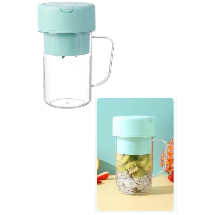 Şarjlı Taşınabilir Pipetli Bardak Blender 420 ML Smoothie Milkshake Meyve Mama Karıştırıcı Mikser