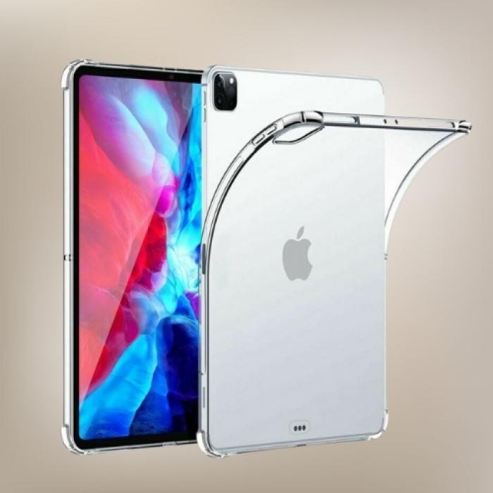 iPad Pro 11 M4 2024 uyumlu Tlp Şeffaf Silikon Kılıf Anti Shock Koruyucu Kapak Darbe Emici Tablet Kılıfı