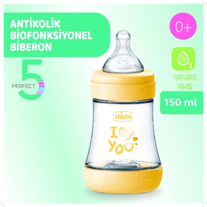   Chicco Perfect 5 Antikolik Biberon PP 150 ml Boy