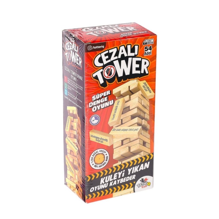   7306 Cezalı Tower Ahşap Denge Oyunu -Totteriq