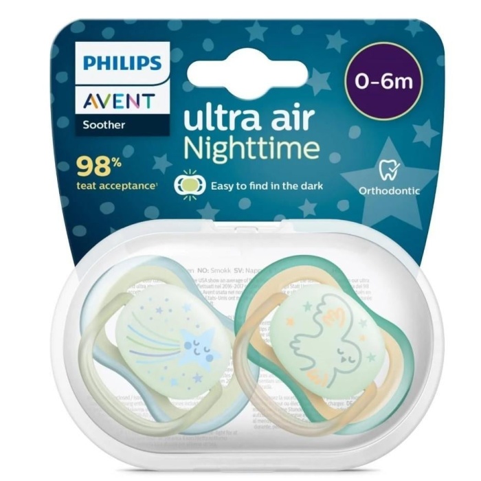   Philips Avent Ultra Air Gece Emzik 0-6 Ay Erkek