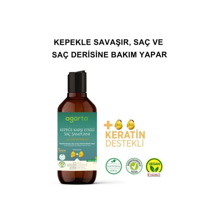   Agarta Doğal Kepeğe Karşı Şampuan 400 ml