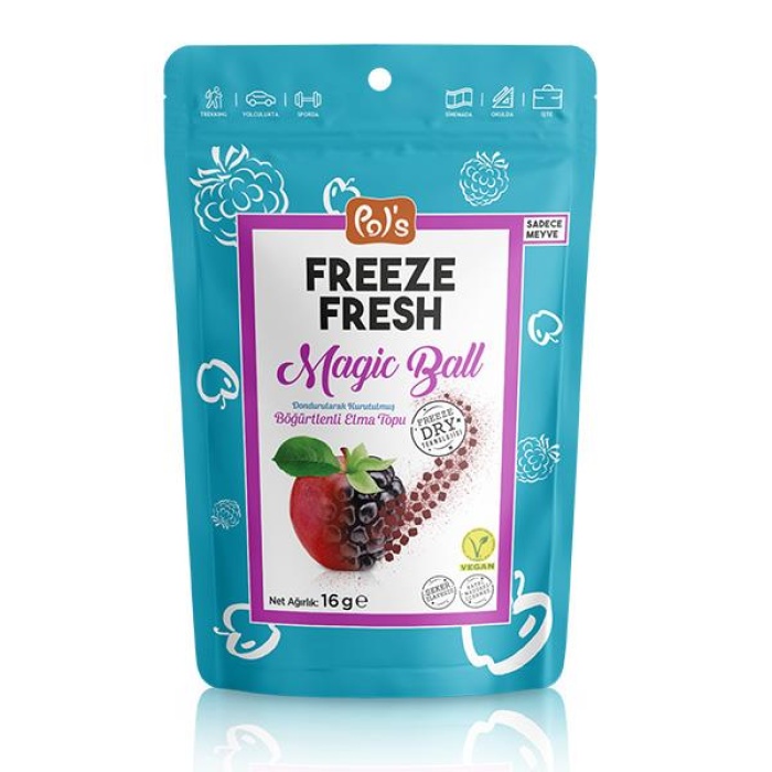   Pol’s Freeze Fresh Magic Ball Böğürtlenli Elma Topları 16 gr