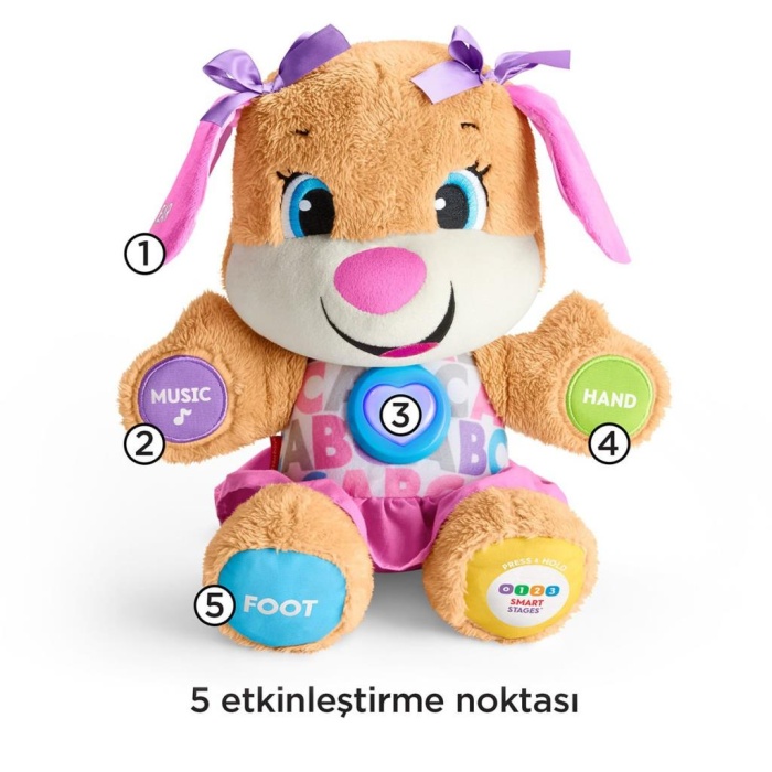 FPP83 Fisher-Price® Yaşa Göre Gelişim Eğtici Köpekçiğin Kız Kardeşi / Türkçe / Eğlen ve Öğre