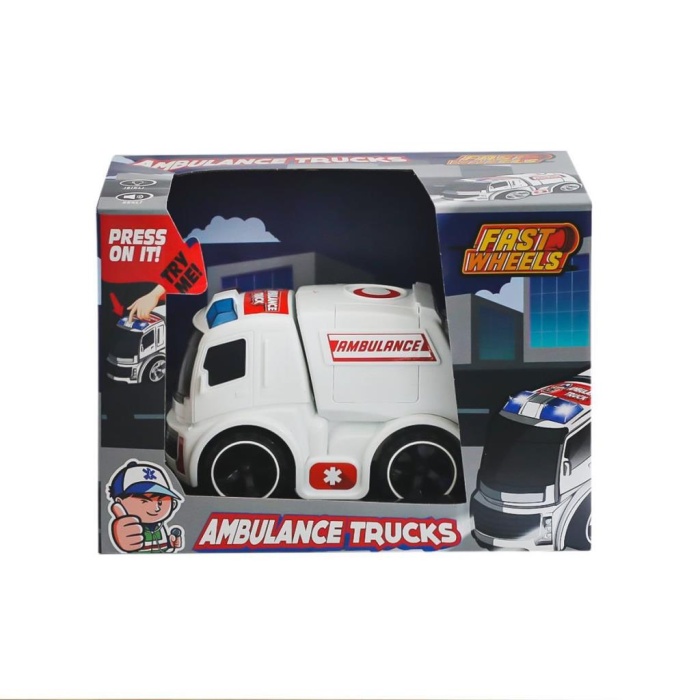    ER-247 Fast Wheels Ambulans Kamyonu -Erdem Oyuncak