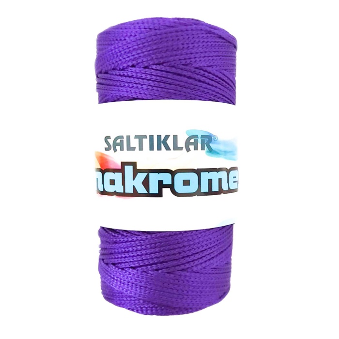 1 Adet Polyester Makrome İpi 4250 Mor 100 gr