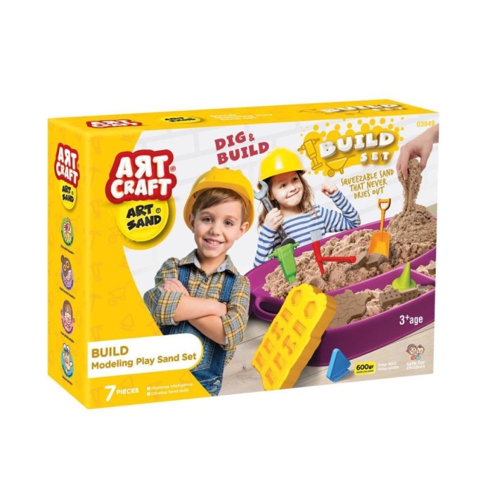   03949 Artsand İnşaat Kum Seti 600 gr -Fentoys