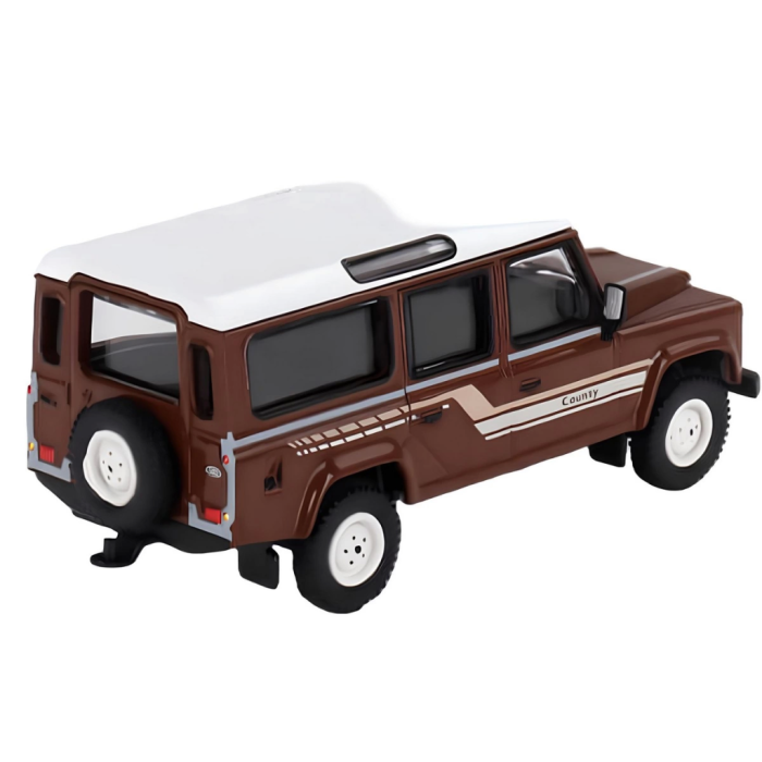   Mini GT 1/64 Land Rover Defender 110 1985 County Station Wagon Russet Brown