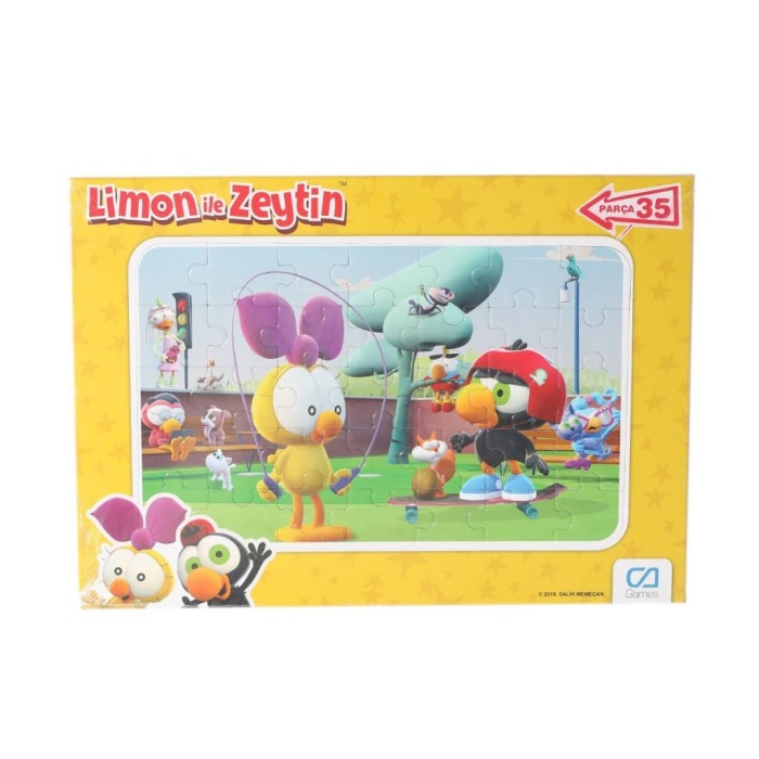   CAFRM-5082-5083 Limon ile Zeytin Frame Puzzle 35 Parça