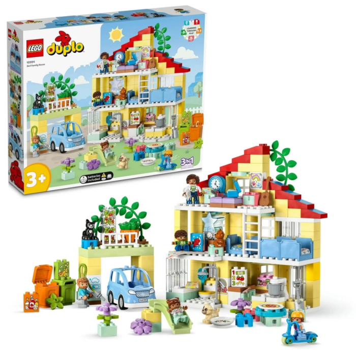   LEGO DUPLO Kasabası 3’ü 1 Arada Aile Evi 10994 Oyuncak Yapım Seti