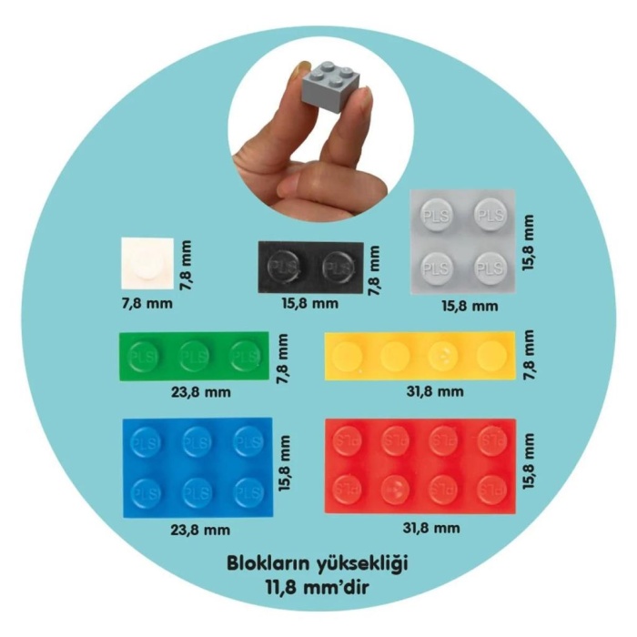    03 492 Pilsan Mikro Bloklar 588 Parça Kutulu