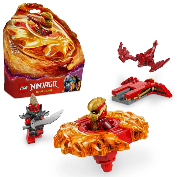 Nessiworld LEGO NINJAGO Kai’nin Ejderha Spinjitzu Topacı Aksiyon Oyuncağı Seti 71823