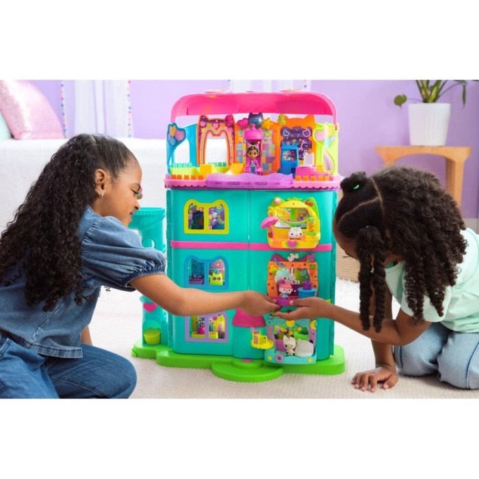 Nessiworld 70742 Gabbys Dollhouse Festival Evi Eğlenceli Müzikli Oyun Seti 63 cm -Spinmaster