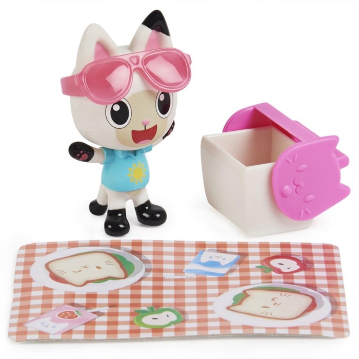 Nessiworld 6062145 Gabbys Dollhouse Pandy Paws ve Carlita Araba