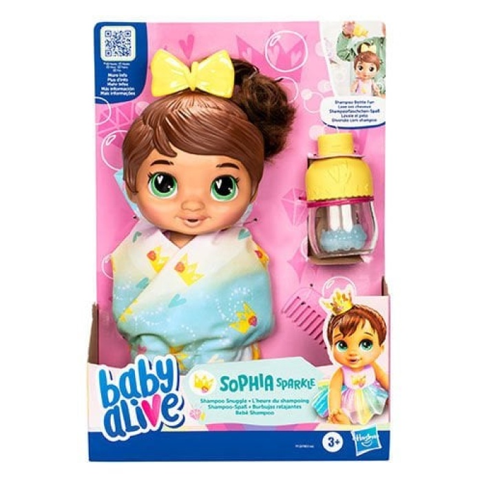 Nessi World F9120 Baby Alive Şampuan Sevgisi Esmer Bebek +3 yaş
