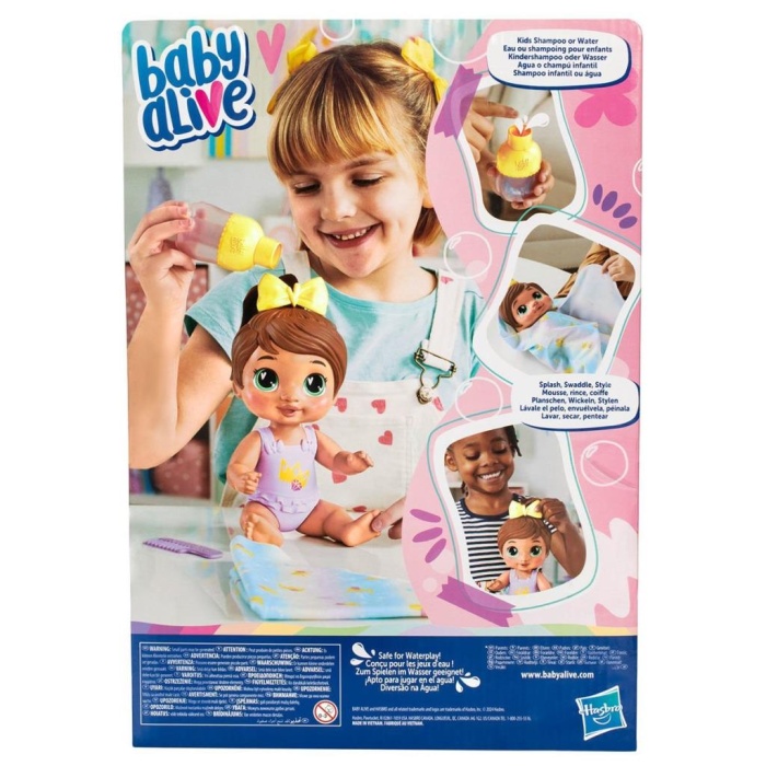Nessi World F9120 Baby Alive Şampuan Sevgisi Esmer Bebek +3 yaş