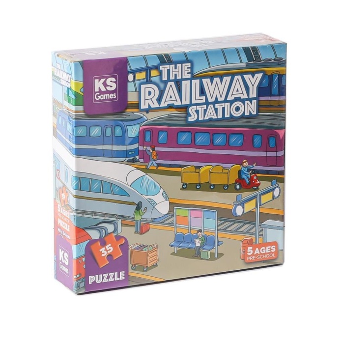   PRS 32712 The Railway Station Pre School Puzzle -Ks Puzzle