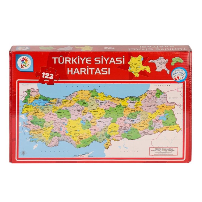 TOPTANBULURUM LSH002 Siyasi Harita Puzzle -Laçokids