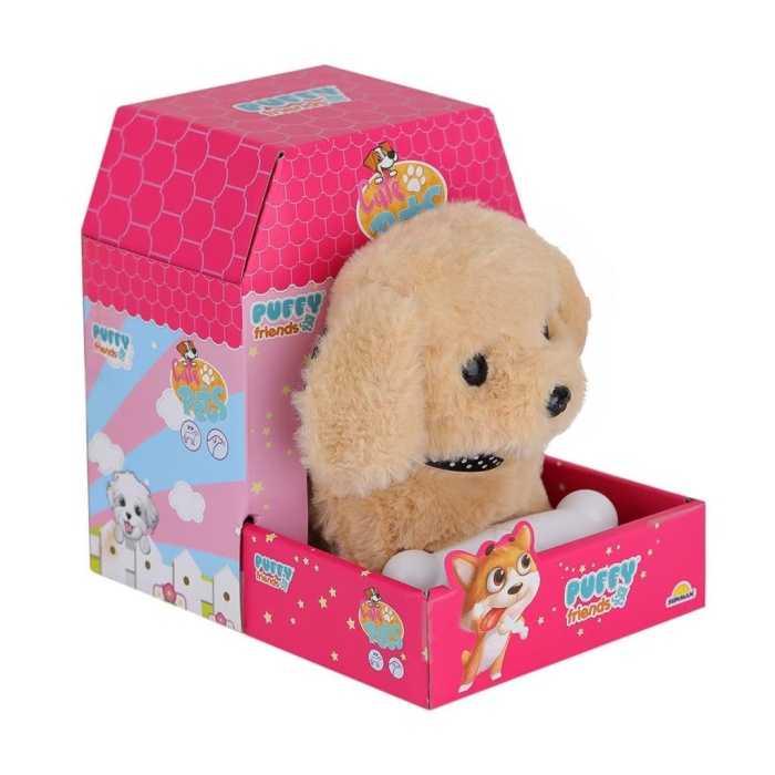     4248 Sesli Hareketli Peluş Köpek Karamel -Sunman