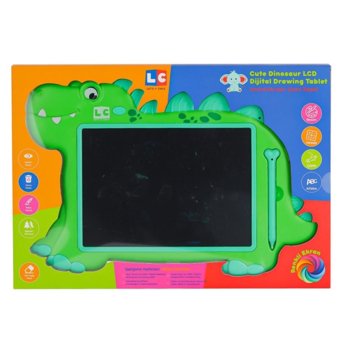     LC-31068 SEVİMLİ DİNAZOR  ÇİZİM TABLETİ 10 İNÇ
