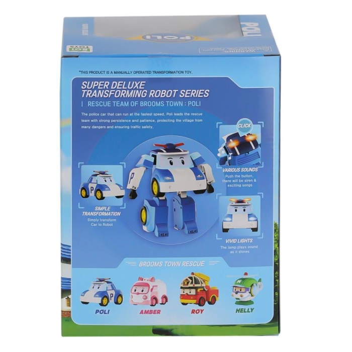 Nessiworld POLI MRT-685 Sesli ve Işıklı Robocar Poli Büyük Transforming Robot Poli
