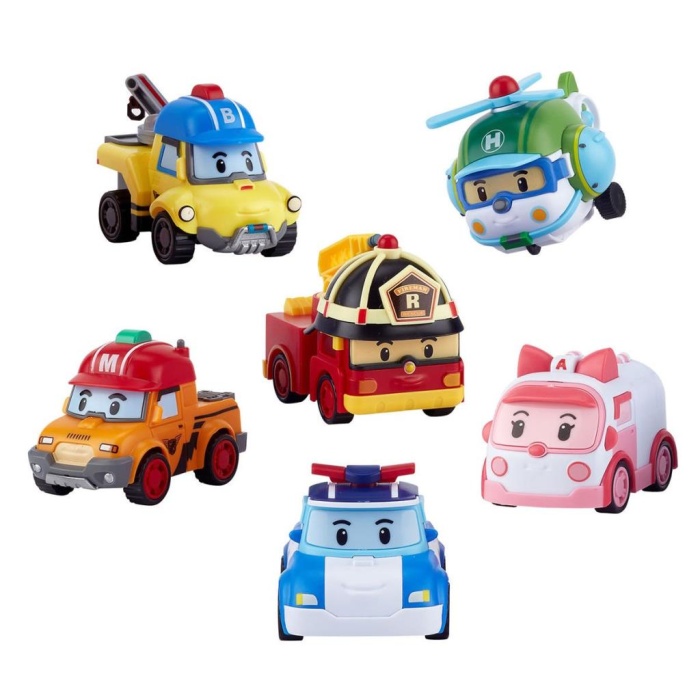 Nessiworld POLI ZR-914 Robocar Poli Gogo Rescue Deluxe 6 Lı Set -
