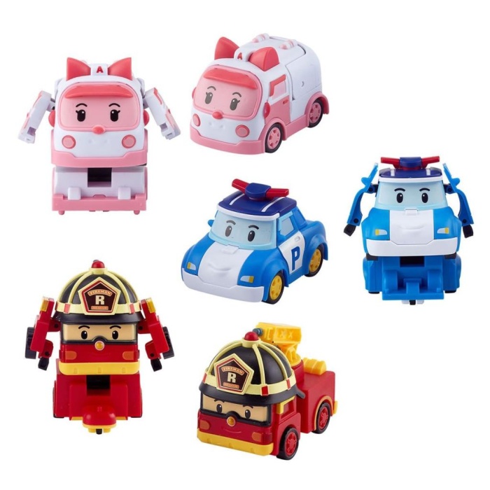 Nessiworld POLI ZR-915 Robocar Poli Quick Transforming Mini Rescue Deluxe Set