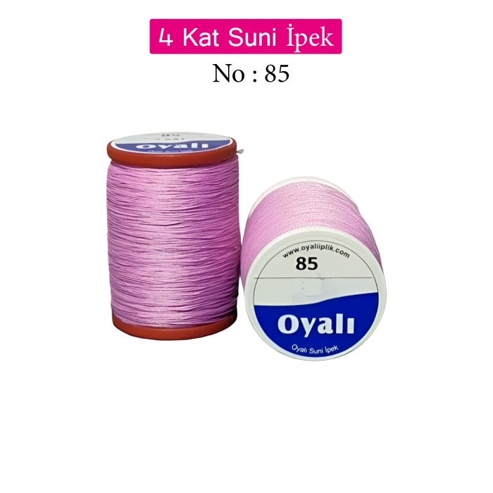 Oyalı 4 Kat Suni İpek İplik İğne Oyası Boncuk İpi Tığ Oyası No:85