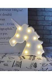 Led Işıklı Unicorn Gece Lambası